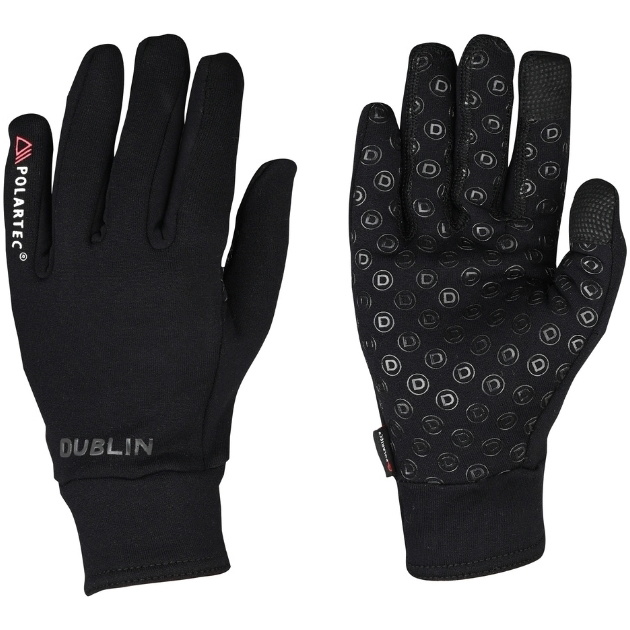 Dublin Polartec Fleece Riding Gloves 1022304 - Black